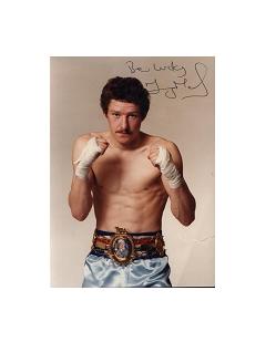 Terry Marsh signed  boxing photo 