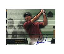 Tiger Woods  signed card 1 