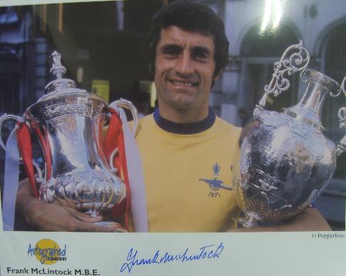 Frank McLintock Arsenal Double Captain