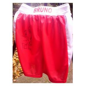 Signed Frank Bruno Shorts.