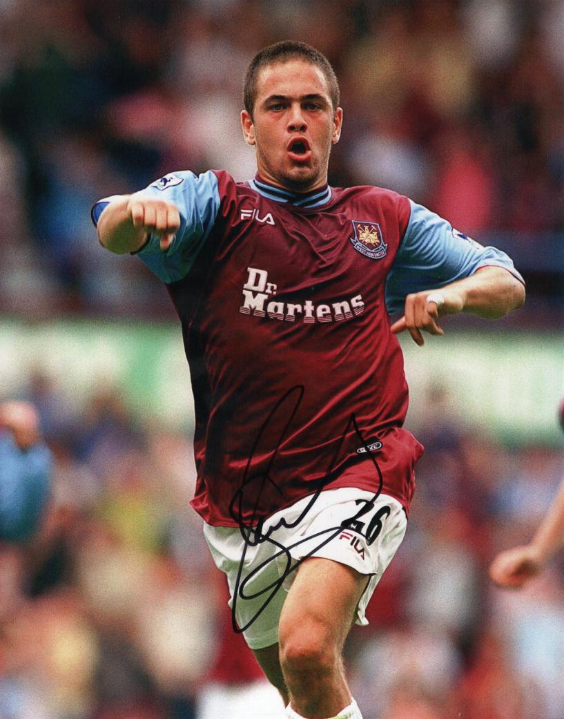 Joe Cole in West Ham colours