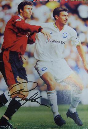 Ronnie Johnson in action for Man Utd signed