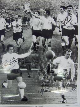 Tottenham Hotspur legends signed by Jimmy Greaves and  3 others
