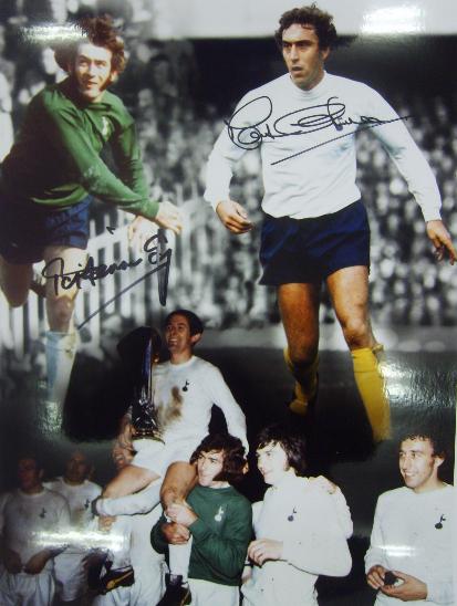 Spurs UEFA Legends signed by Martin Chivers & Pat Jennings