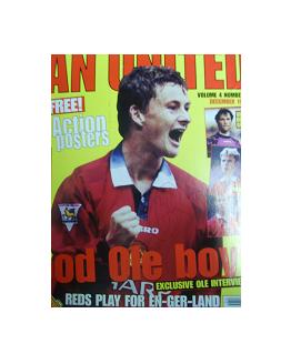 Ole Gunnar Solskaer Man Utd magazine picture