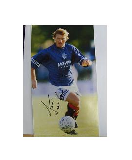 Rangers star Stuart McCall signed magazine picture 
