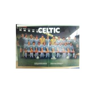 Celtic team picture multi signed magazine picture