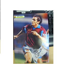 Frank Lampard in West Ham colours signed magazine picture