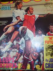Arsenal star Terry Mancini signed magazine picture