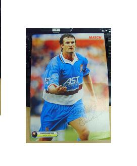 Simon Grayson Aston Villa signed magazine picture