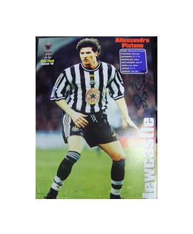 Newcastle United star Allesandro Pistone signed magazine picture