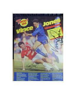 Wimbledon star Vinny Jones signed magazine picture