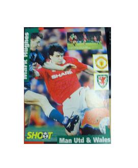 Manchester United star Mark Hughes signed magazine picture