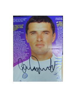 Gary Speed Leeds United signed magazine picture