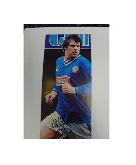 Leicester City striker Steve Claridge signed magazine picture