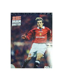 Manchester Untied Phil Neville signed magazine picture