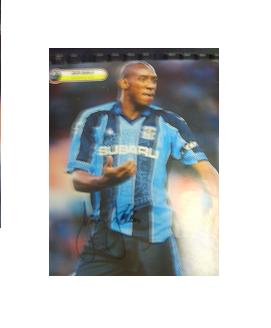 Coventry City star Dion Dublin signed magazine picture 