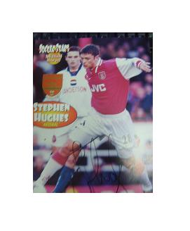 Arsenal Stephen Hughes signed magazine picture