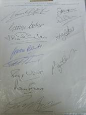 1966 players on hotel signed headed paper 12 sigs