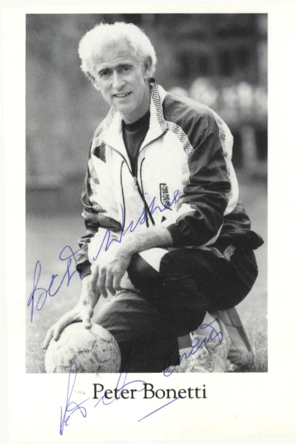 Peter Bonnetti signed  photocard