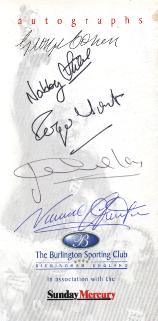 England signatures including Roger Hunt, George Cohen etc