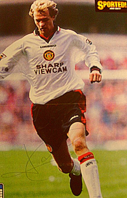 Manchester United star Jordi Cruyff signed picture