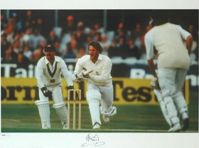 Arise Sir Ian Botham! Signed Ltd Edition Picture 