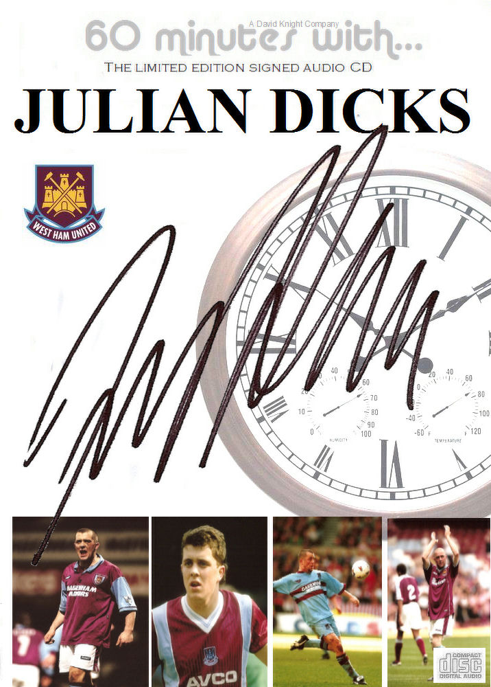 Julian Dicks signed audio CD