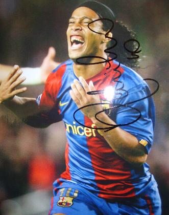 Ronaldinho signed photo save 20