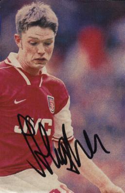 Arsenal star Stephen Hughes signed picture