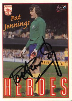 Pat Jennings signed trading card