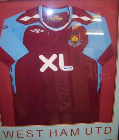 West Ham 2008 home shirt