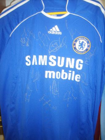 Chelsea shirt  2007 -2008 signed by approx 9