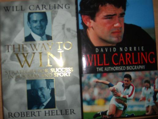 Will Carling signed 2 books