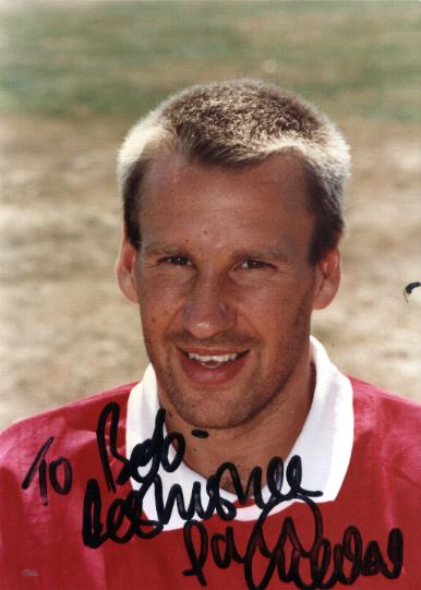 Arsenal star Paul Merson signed picture