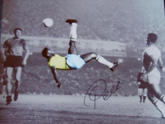 Pele signed picture