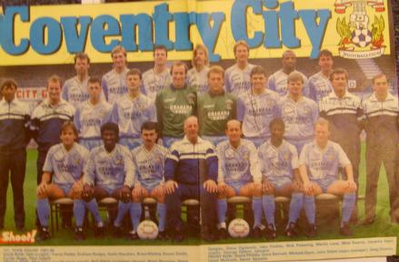 Coventry City signed magazine picture signed by 18