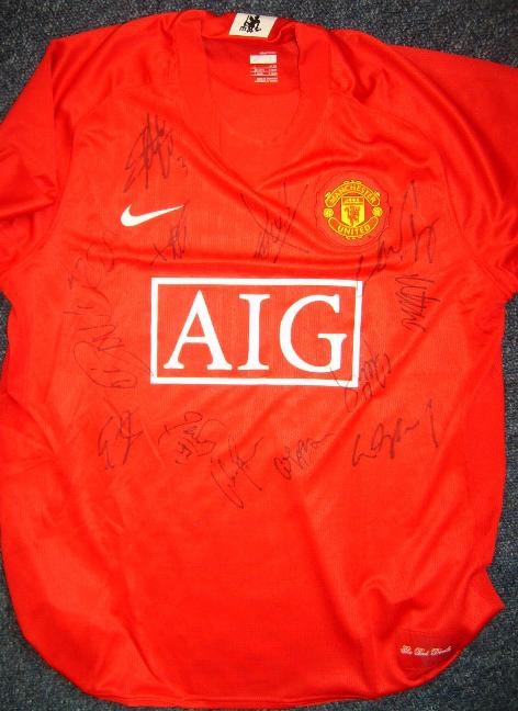 !!! Manchester United current home shirt  black and blue ones also available