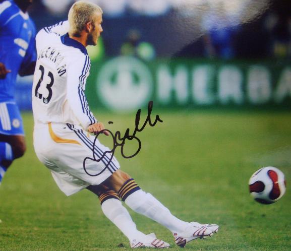 David Beckham in action for LA Galaxy save 20