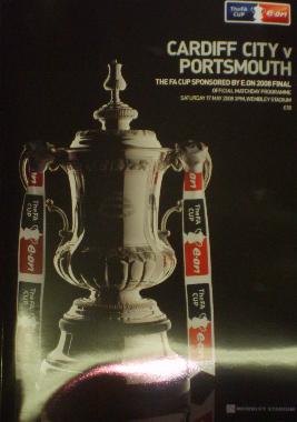 Cardiff V Portsmouth FA Cup 2008 final programe