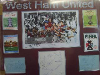 West Ham United montage framed