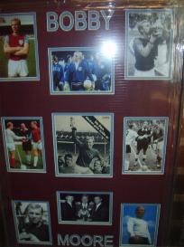 Bobby Moore West Ham & England captain framed montage