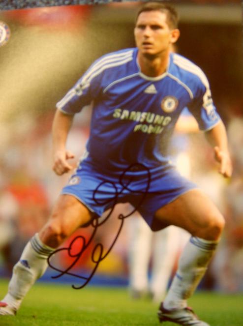 Chelsea & England star Frank Lampard signed photo