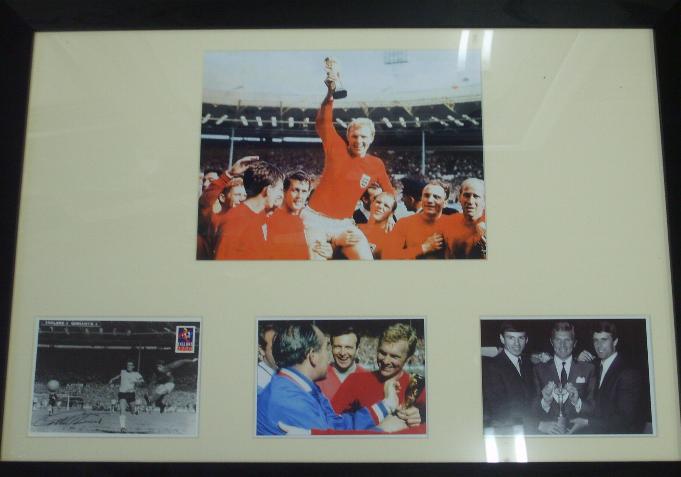 Bobby Moore unsigned collection of images framed