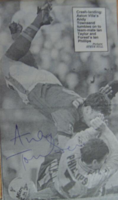 Andy Townsend signed press picture