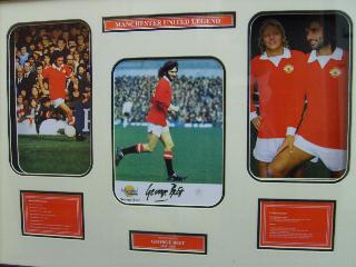 George Best signed montage