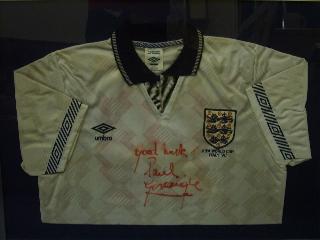 Paul Gascoigne Worn 1990 World Cup shirt