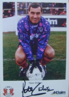 Peter Shilton signed photo card