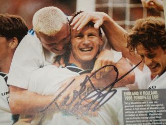 Teddy Sherringham signed Euro 96 image