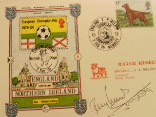 Tony Currie and Jimmy Nicholl signed 1st day cover